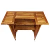 vidaXL Tavolo da bar 110x50x105 cm in legno massiccio di Anteprima dell’immagine prodotto 15