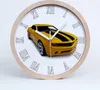 Holzuhr 25fi cm wanduhr - weiße Spitzen - Sportwagen Produktbild-Vorschau 1