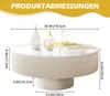TWSOUL Couchtisch Moderner Runder Couchtisch, Produktbild-Vorschau 7