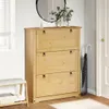 vidaXL Scarpiera  99x32x124,5 cm in legno di pino massiccio Anteprima dell’immagine prodotto 3