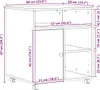 vidaXL Tlačiarenský stojan Artisan dub 60 x 50 x 67 cm Náhľad obrázku produktu 7
