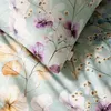 Estella Mako Jersey Bettwäsche 155x220 Sonja mint Blüten Produktbild-Vorschau 4
