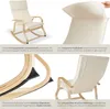 A collage of four images showcasing a rocking chair from different angles and close-ups of its features. Náhled obrázku produktu
