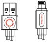 Kabel Lightning Płaski Ładowanie Przesył Danych Allocacoc Podgląd zdjęcia produktu 4