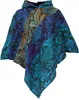 Poncho mit Kapuze, Goa Hippie, Boho Poncho - Produktbild-Vorschau 5