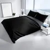 Baumwolle Bettwäsche Set 135x200 cm Feinbiber Schwarz Produktbild-Vorschau 2