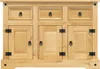 Mueble aparador "Corona" de vidaXL, color marrón, 112x44x78 Vista previa de la imagen del producto 3