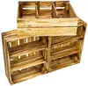 Gewürzregal Wilma Rustikal geflammt Wandmontage 50x40x16cm Produktbild-Vorschau 5
