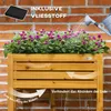 Outsunny Hochbeet Blumenkasten Kräuterbeet mit klappbarer Produktbild-Vorschau 5