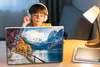 MuchoWow® Laptop Aufkleber Sticker Cover Berge - See - Weg Produktbild-Vorschau 3