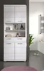 Badezimmer Hochschrank "Shawn" in weiß Hochglanz Badschrank Produktbild-Vorschau 5