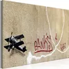 Italienischer Leinwand Leinwandbild - Banksy's Plane Produktbild-Vorschau 1
