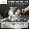 Schnellkochtopf 4Liter Induktion Edelstahl Dampfkochtop Produktbild-Vorschau 6