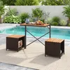 COSTWAY Gartenmöbel Sets 4 tlg., 2 in 1 Gartenbank, Produktbild-Vorschau 8