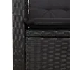 7-tlg. Garten-Essgruppe mit Kissen Schwarz Poly Rattan Produktbild-Vorschau 6