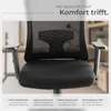 ergonomický tvar kancelářské židle tectake® Phoibe s Náhled obrázku produktu 10