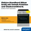 An advertisement for an electric stove. Produktbild-Vorschau