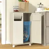 Skrinka na odpadky, 2-dielna, pojazdná kuchynská skrinka, Náhľad obrázku produktu 2