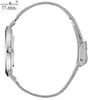 Damen Armbanduhr silber Zirkonia pastell Edelstahl Produktbild-Vorschau 3