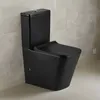 Modernes Stand-WC Keramik schwarz PISA niedriger Spülkasten Produktbild-Vorschau 3