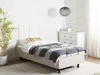 BELIANI Plattform Bett Beige 90 x 200 cm Elektrisch Produktbild-Vorschau 2