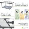 Juskys Carport mit Flachdach 5x3 m - Überdachung aus Produktbild-Vorschau 4