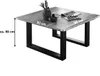 Couchtisch Baumkante massiv Akazie nussbaum 90 x 90 schwarz Produktbild-Vorschau 5
