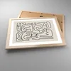 Gerahmtes Poster - Rahmen in heller Eiche - Linien Figuren Produktbild-Vorschau 3