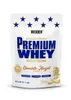 A pouch of Weider Premium Whey protein powder in Chocolate-Nougat flavor. Produktbild-Vorschau