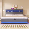 Merax Polsterbett 180x200 cm, Doppelbett mit USB Typ-C Produktbild-Vorschau 3