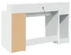 vidaXL Bureau LED blanc 140x55x91 cm bois composite Voir les images du produit 7