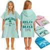 Badeponcho Kinder Poncho Handtuch - Mädchen Jungen Surf Produktbild-Vorschau 1