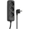 Hama 0003039, 3 AC-Ausgänge, 230 V, 50 Hz, 3500 W, Schwarz, Produktbild-Vorschau 4