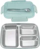 Lunch Box 3 Compartiments 304 Stainless Steel Plastic Voir les images du produit 6