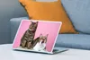 MuchoWow® Laptop Aufkleber Sticker Cover Katze - Rosa - Produktbild-Vorschau 4