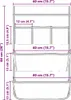 vidaXL Aufbewahrungstasche mit Speicher Schwarz 66 x 40 cm Produktbild-Vorschau 8