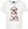 monari T-Shirt Creme Größe 44 mit Hund-Print und Produktbild-Vorschau 1