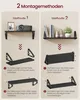 VASAGLE Wandregal, 3er Set, Wohnzimmer, Küche Badezimmer, Produktbild-Vorschau 9