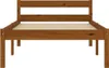 vidaXL Letto in legno massiccio pino marrone miele 100x200 Anteprima dell’immagine prodotto 2