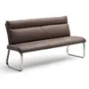 Rabea,Bank, 180cm breit,Edelstahlgestell, Antiklook braun Produktbild-Vorschau 2