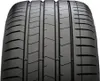 A close-up view of a tire tread. Voir les images du produit