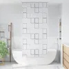 Sprchová roleta 80 x 240 cm čtvercový vzor Náhled obrázku produktu 2