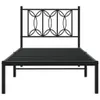 Design Bettgestell mit Kopfteil Metall Schwarz 90x190 cm, Produktbild-Vorschau 4