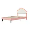 INONEFT Kinderbetten 90x200 mit LED, Polsterbett Jugendbett Produktbild-Vorschau 11