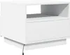 vidaXL Couchtisch mit LED-Leuchten Weiß 50x49x40 cm Produktbild-Vorschau 5