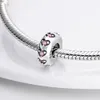 Charms Silber Anhänger Beads mit Herzchen und Zirkonia für Produktbild-Vorschau 2