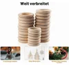 Anneaux en bois de 45 mm, couleur naturelle, lot de 40, Voir les images du produit 6