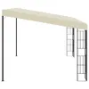 vidaXL Pavillon mural 3 x 4 m Tissu blanc crème Voir les images du produit 2