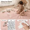 Comomy Baby Spielmatte 127x127cm Einfarbig Leder Produktbild-Vorschau 3