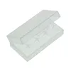 A clear, well-lit studio shot of an open, transparent plastic battery case. Produktbild-Vorschau